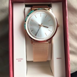Rose gold women’s watch